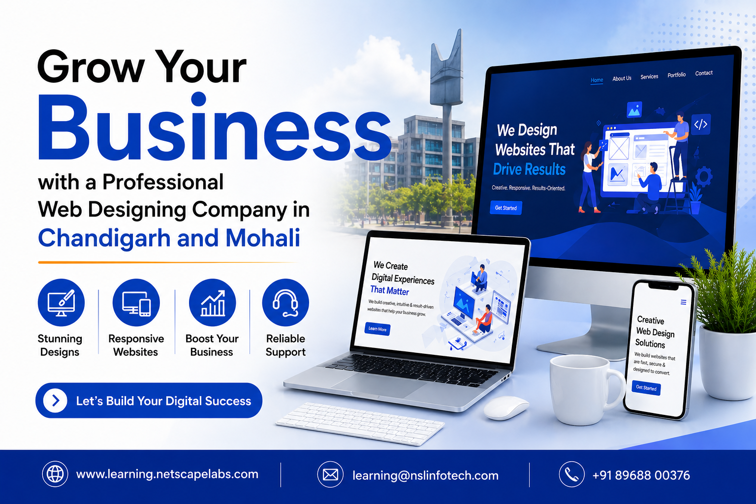 Grow Your Business with a Professional Web Designing Company in Chandigarh and Mohali